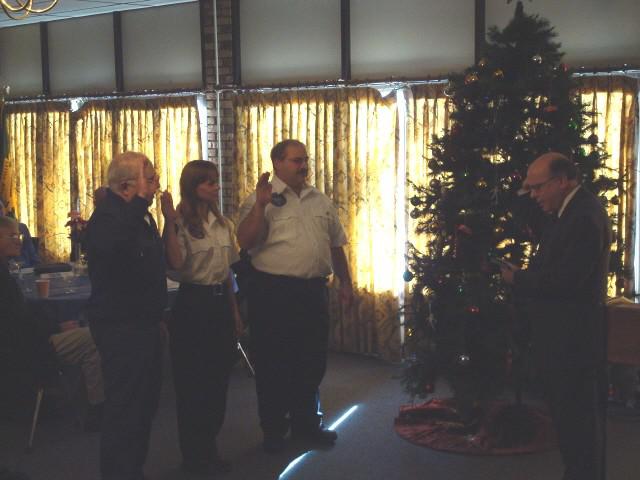 Jan. 4, 2009 Installation: Board of Directors: Stephen Zimmerman, Cindy Coombs, Louie Luongo. Not in photo are existing Board Members Pat Bujarski, Kori Hansen, John Petranchik, Stuart Wells.